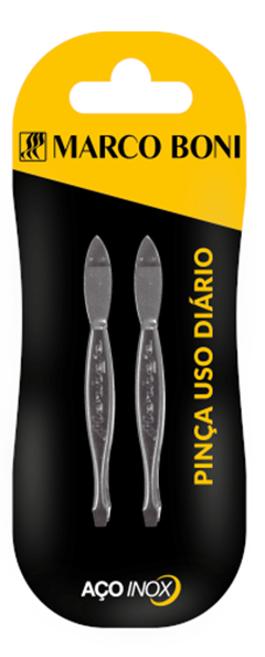 Kit Marco Boni Pincas Para Sobrancelha Com 2 Unidades