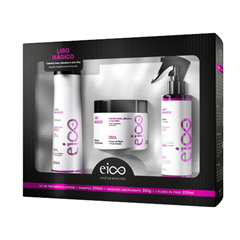 Eico Pro Kit Especial Liso Mágico (Shampoo + Máscara Disciplinante + Fluido) 800ml