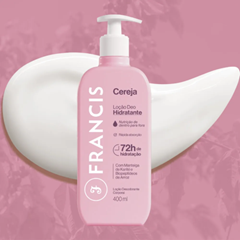 Loção Desodorante Hidratante Francis Cereja 400ml Flora