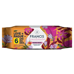 Sabonete Barra Francis Brasilidades Manga Rosa 6x80g Flora