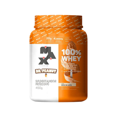 Whey Max Titanium 100% Dr. Peanut Doce De Leite 450g Supley