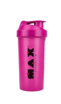 Coqueteleira Max Titanium Rosa 700ml Supley