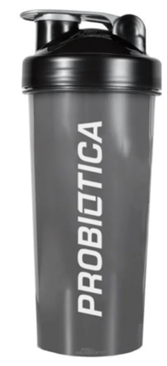 Coqueteleira Probiótica Com 2 Compartimentos Preto & Grafite 700ml Supley