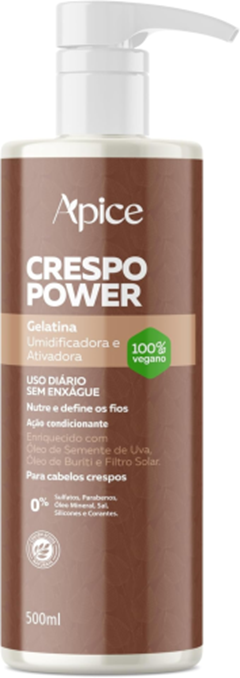 Gelatina Ativadora E Umidificadora Apice Crespo Power 500ml