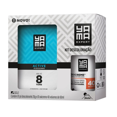 Kit Yama Pó Descolorante Active 20 G +  Água Oxigenada 40 Vol 60ml
