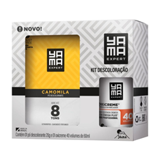 Kit Yama Pó Descolorante Camomila 20g + Água Oxigenada 40 Vol 60ml