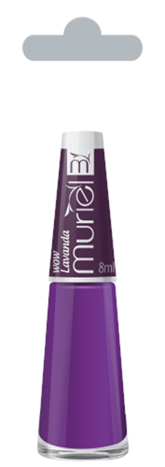 Esmalte Vest Cremoso Muriel Wow Lavanda Com 6 Unidades