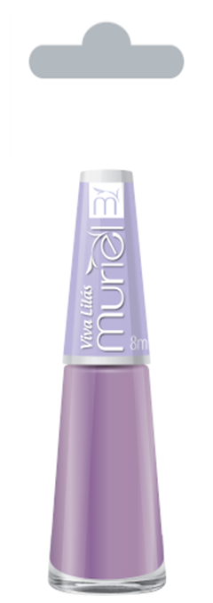 Esmalte Vest Cremoso Muriel Viva Lilás Com 6 Unidades