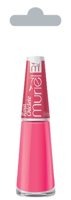 Esmalte Vest Cremoso Muriel Rosa Chiclete Com 6 Unidades