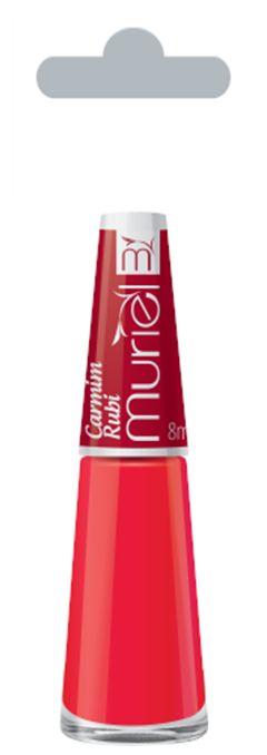 Esmalte Vest Cremoso Muriel Carmim Rubi Com 6 Unidades