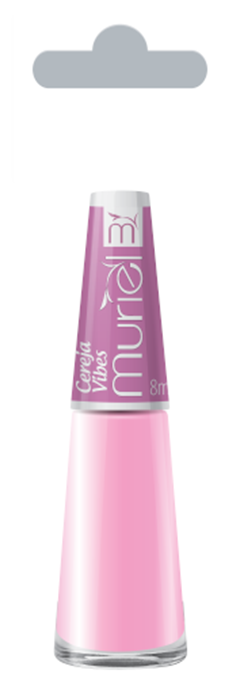 Esmalte Vest Cremoso Muriel Cereja Vibes Com 6 Unidades