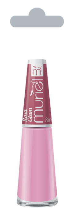 Esmalte Vest Cremoso Muriel Rosa Glam Com 6 Unidades