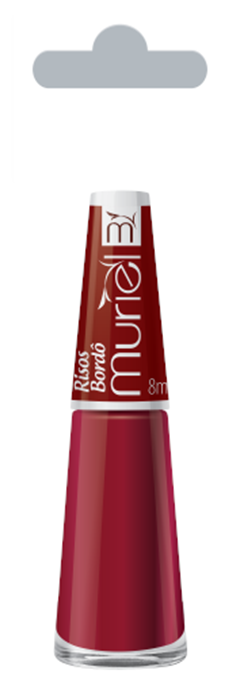 Esmalte Vest Cremoso Muriel Risos Bordô Com 6 Unidades
