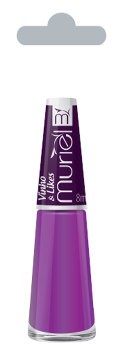 Esmalte Vest Cremoso Muriel Vinho & Likes Com 6 Unidades