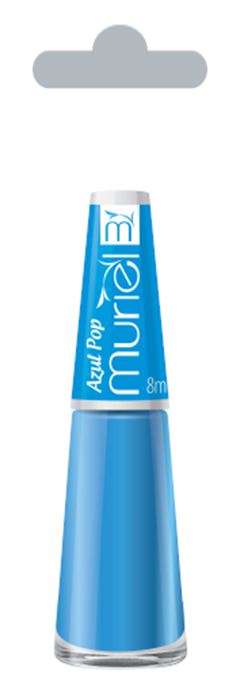 Esmalte Vest Cremoso Muriel Azul Pop Blister 6 Unidades