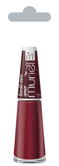 Esmalte Vest Cremoso Muriel Bordô Meu Amor Blister 6 Unidades