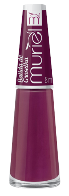 Esmalte Vest Perolado Muriel Batida De Groselha Blister 6 Unidades