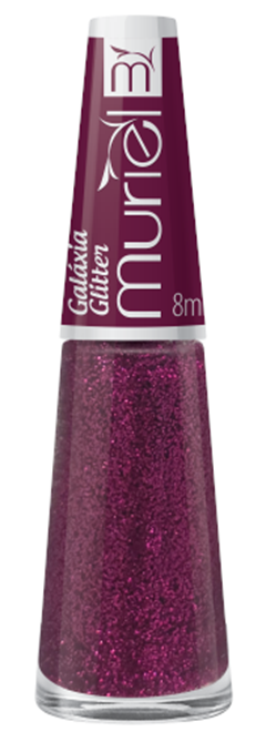 Esmalte Vest Glitter Muriel Galáxia Glitter Blister 6 Unidades