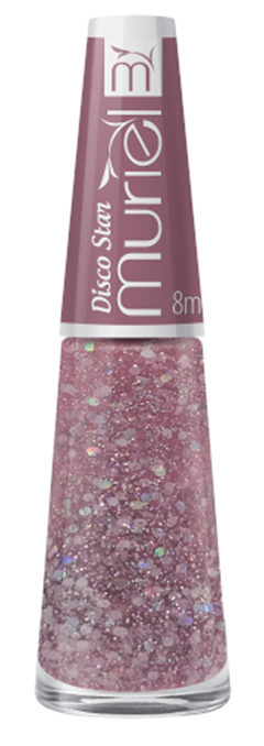 Esmalte Vest Glitter Muriel Disco Star Blister 6 Unidades