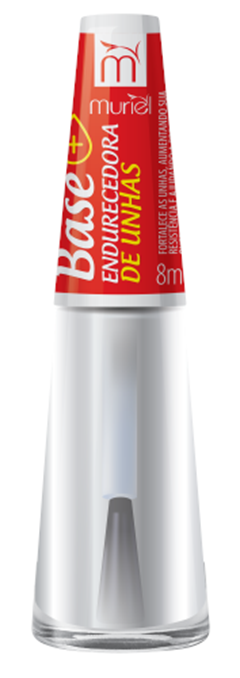 Esmalte Vest Tratamento Muriel Base Endurecedora De Unhas Blister 6 Unidades