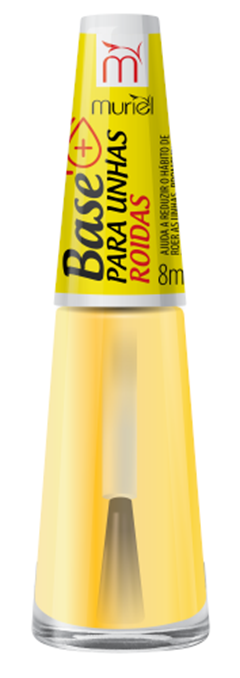 Esmalte Vest Tratamento Muriel Base Para Unhas Roidas Blister 6 Unidades
