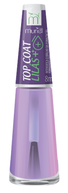 Esmalte Vest Tratamento Muriel Top Coat Lilas Blister 6 Unidades