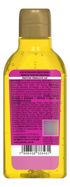Óleo Capilar Salon Line Tratamento Multy Pink Fatal 50ml