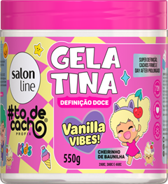 Gelatina Salon Line To De Cacho Kids Vanilla Vibes 550g