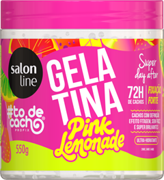 Gelatina Salon Line To De Cacho Pink Lemonade 550g