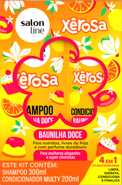 Kit Salon Line Xerosa (Shampoo 300ml + Condicionador 200ml) Baunilha Vibes