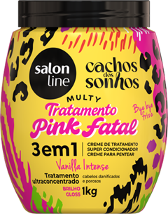 Creme Salon Line Cachos Sonhos Multy Pink Fatal 1kg