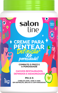Creme Para Pentear Salon Line Definição Xo Porosidade 1kg