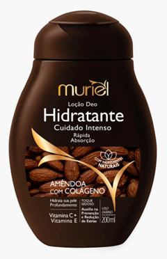 Loção Hidratante Corporal Muriel Amêndoas Com Colágeno Ação Desodorante 200ml
