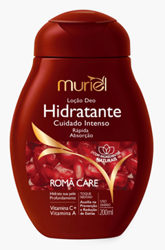 Loção Hidratante Corporal Muriel Romã Care Ação Desodorante 200ml