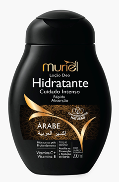 Loção Hidratante Corporal Muriel Árabe Ação Desodorante 200ml