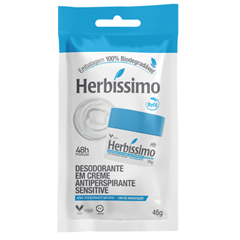 Desodorante Creme Herbíssimo Sensitive Refil 45g Dana