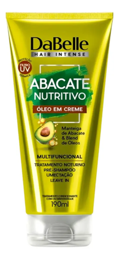 Kit Dabelle Shampoo + Óleo Em Creme Abacate Nutritivo 290ml