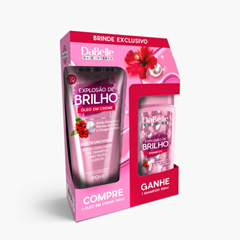 Kit Dabelle Shampoo + Óleo Em Creme Explosão De Brilho 290ml