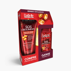 Kit Dabelle Shampoo + Óleo Em Creme Sos Crescimento 290ml