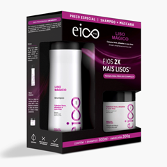 Kit Eico Pro Shampoo + Máscara Liso Mágico 600ml