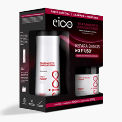 Kit Eico Pro Shampoo + Máscara Tratamento Obrigatorio 600ml