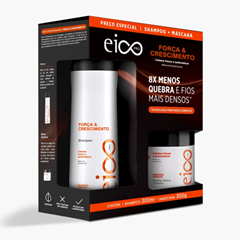 Kit Eico Pro Shampoo + Máscara Força & Crescimento 600ml