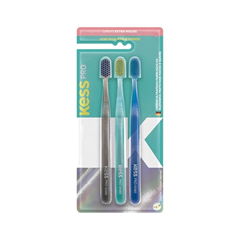 Kit Escova Dental Kess Pro Extra Macia C/3 Unidades Belliz