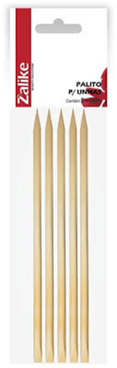 Palito P/Unhas Zalike Ponta Chanf C/5