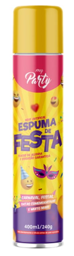 Espuma De Festa Mp Neve Artificial 400ml My Party Aeroflex