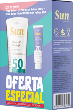 Kit Protetor Solar Mh Fps50/Fps70 Facial 100/50g My Health Aeroflex