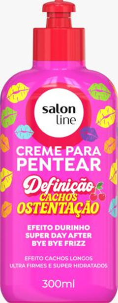 Creme Para Pentear Salon Line Definição Cachos Ostentação 300ml