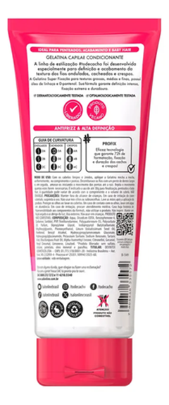 Gelatina Salon Line #Todecacho Super Fixação 200gr