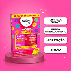 Kit Salon Line Multy (Shampoo + Creme Multifuncional)  Definição Cachos Ostentação 300ml