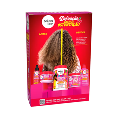 Kit Salon Line Multy (Shampoo + Creme Multifuncional)  Definição Cachos Ostentação 300ml